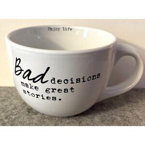" Bad Decisions Make For Great Stories" Mug by Sweet Bird & Co. 5" by 4.75" Tall